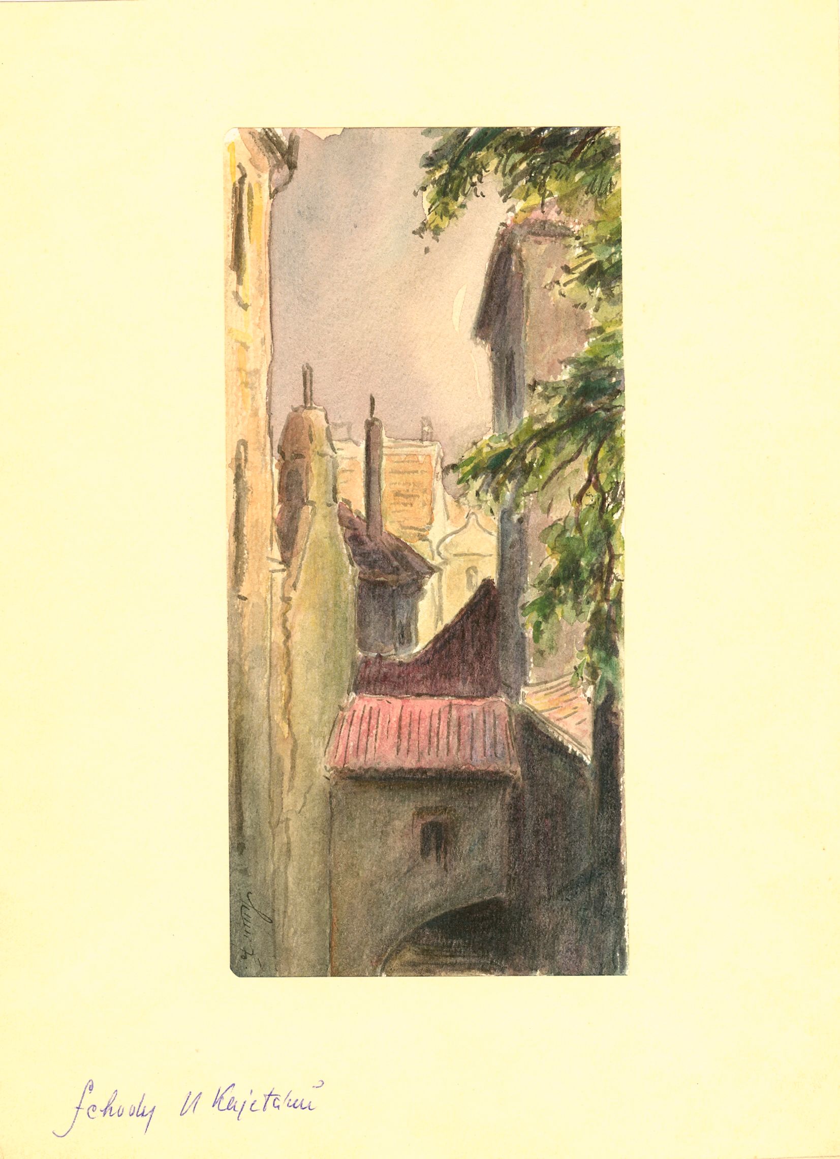 1970_Praha_0106_Schody_U_Kajetánů