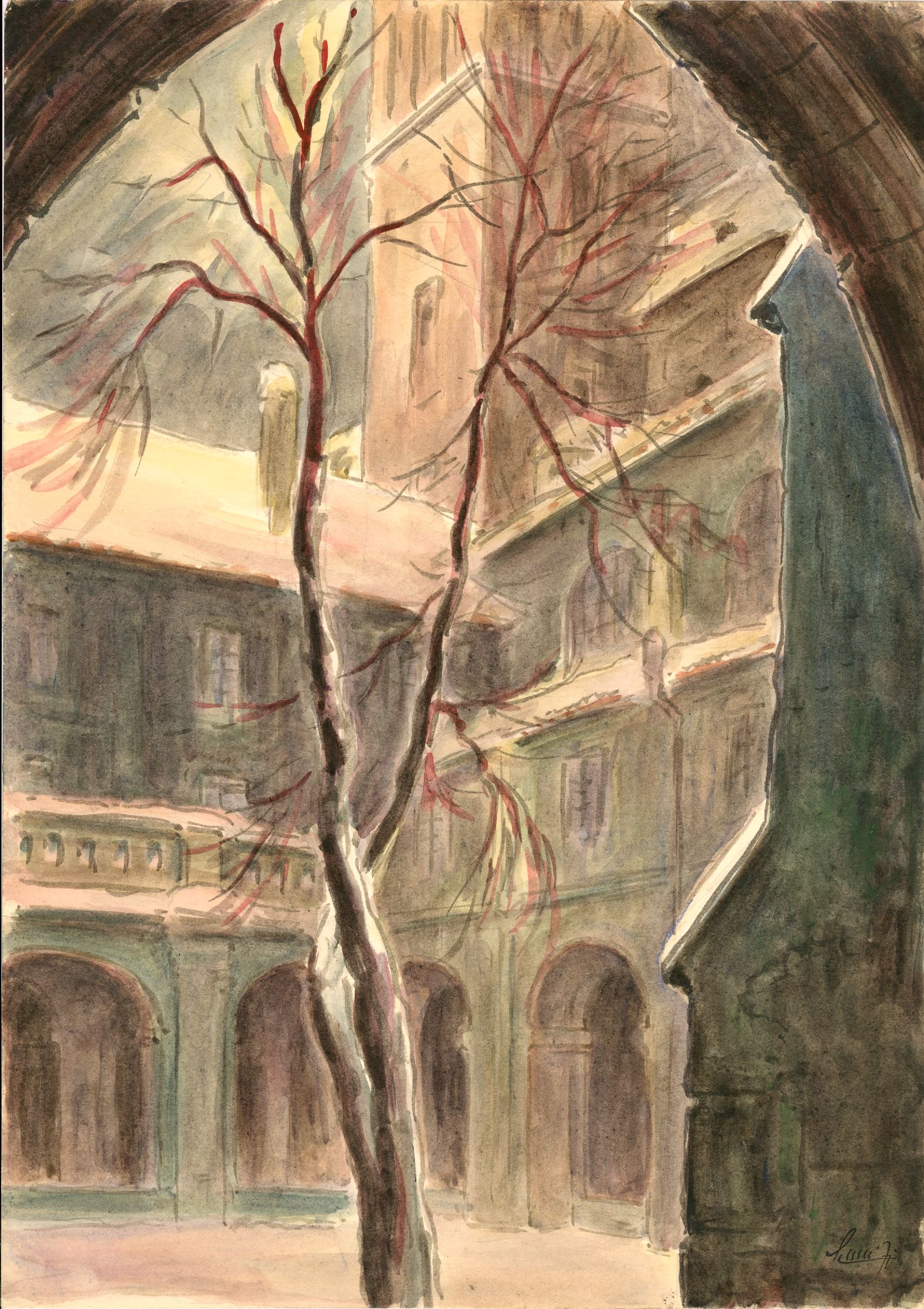 1971_Praha_0087_Nádvoří_u_svatého_Jakuba